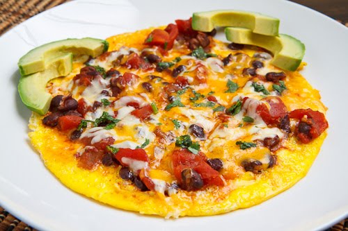 Black Bean Chili Omelette