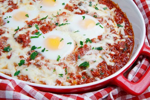 Italian Style Baked Eggs Italian Style Baked Eggs