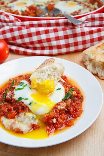 Italian Style Baked Eggs Italian Style Baked Eggs