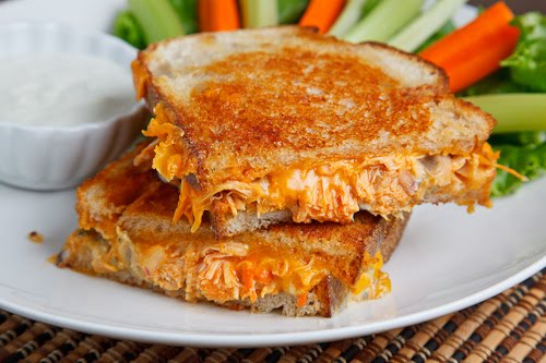 Buffalo Chicken Grilled Cheese Sandwich Buffalo Chicken Grilled Cheese Sandwich