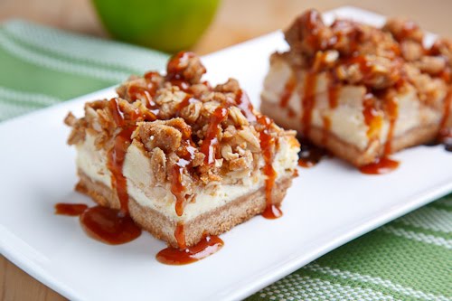 Caramel Apple Cheesecake Bars