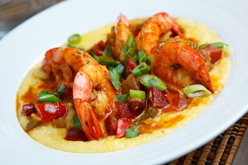Shrimp and Andouille Grits Shrimp and Andouille Grits