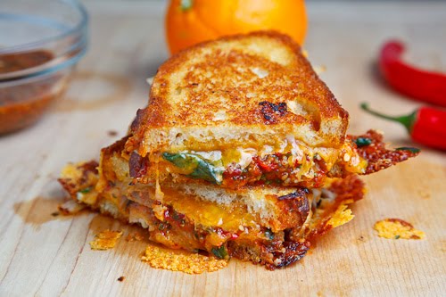Sweet Chili Chicken Grilled Cheese Sandwich