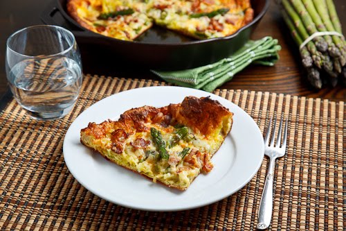 Asparagus and Double Smoked Bacon Popover Asparagus and Double Smoked Bacon Popover