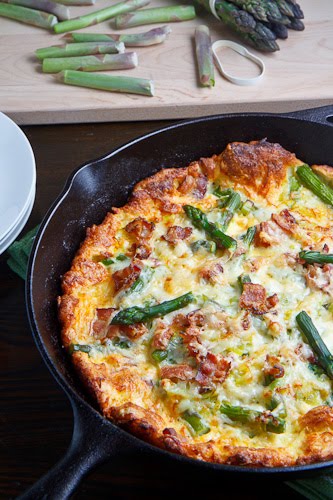 Asparagus and Double Smoked Bacon Popover Asparagus and Double Smoked Bacon Popover