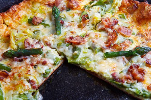 Asparagus and Double Smoked Bacon Popover Asparagus and Double Smoked Bacon Popover