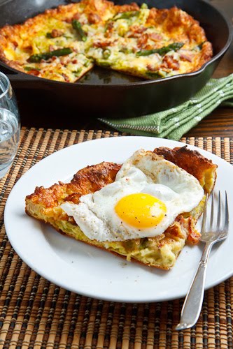 Asparagus and Double Smoked Bacon Popover Asparagus and Double Smoked Bacon Popover