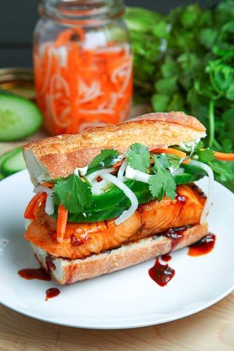 Vietnamese Caramel Salmon Banh Mi Vietnamese Caramel Salmon Banh Mi
