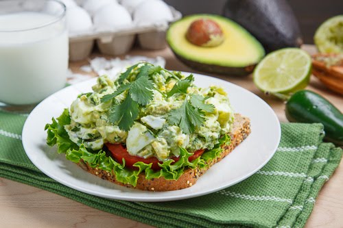 Guacamole Egg Salad Sandwich