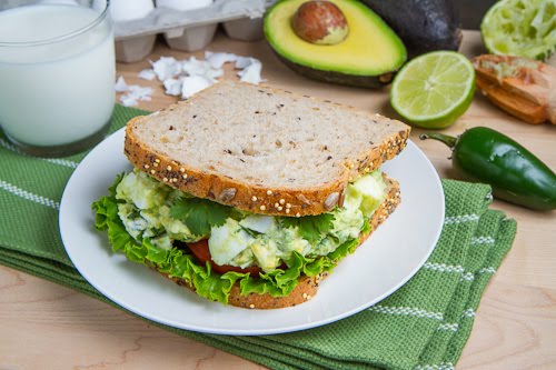 Guacamole Egg Salad Sandwich Guacamole Egg Salad Sandwich