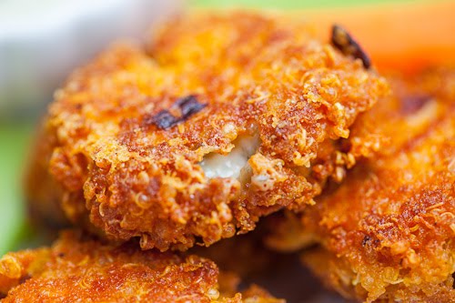 Buffalo Chicken Quinoa Fritters Buffalo Chicken Quinoa Fritters