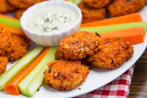 Buffalo Chicken Quinoa Fritters Buffalo Chicken Quinoa Fritters