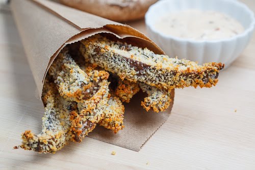 Crispy Baked Portobello Mushroom Fries Crispy Baked Portobello Mushroom Fries