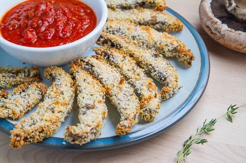 Crispy Baked Portobello Mushroom Fries