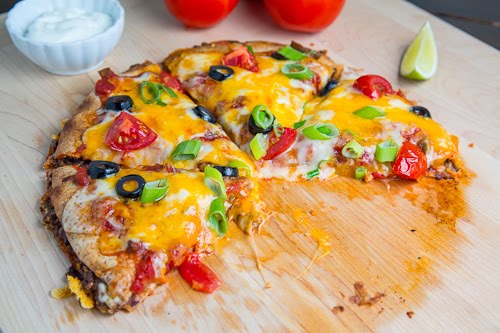 Taco Quesadilla Pizza Taco Quesadilla Pizza