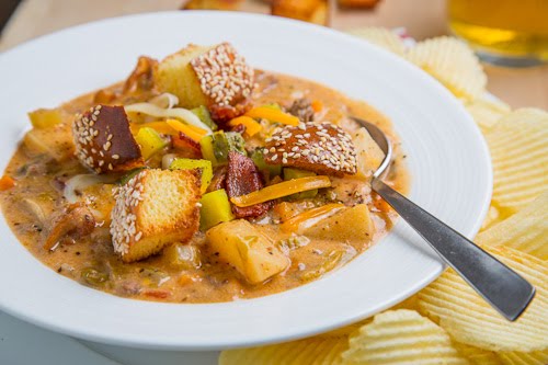 Bacon Double Cheeseburger Soup Bacon Double Cheeseburger Soup