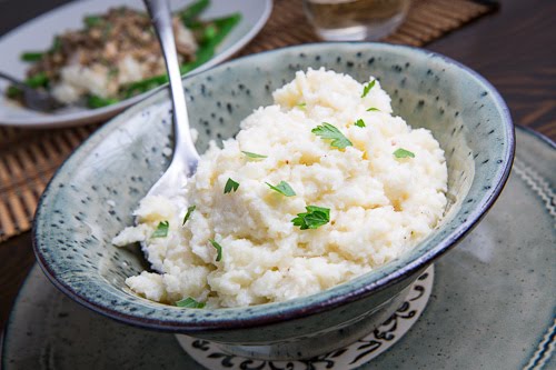 Garlic Mashed Cauliflower Garlic Mashed Cauliflower
