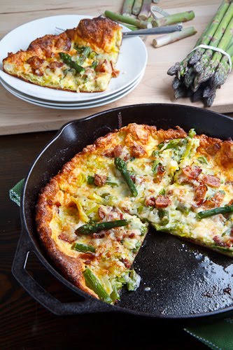 Asparagus and Double Smoked Bacon Popover Asparagus and Double Smoked Bacon Popover