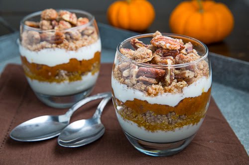 Pumpkin Quinoa Parfait with Pecan Streusel Pumpkin Quinoa Parfait with Pecan Streusel