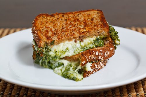 Spinach Pesto Grilled Cheese Sandwich Spinach Pesto Grilled Cheese Sandwich