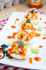 Buffalo Chicken Deviled Eggs Buffalo Chicken Deviled Eggs
