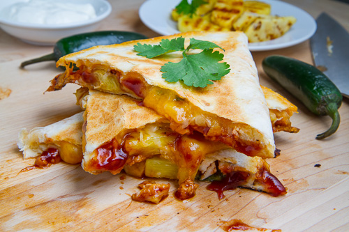 BBQ Chicken and Pineapple Quesadillas BBQ Chicken and Pineapple Quesadillas