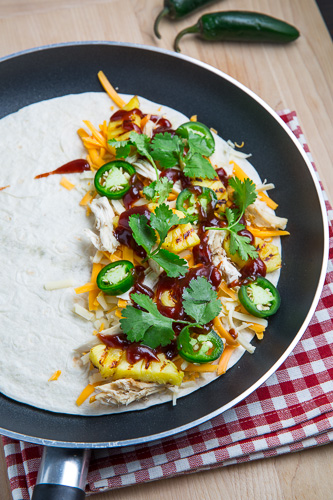 BBQ Chicken and Pineapple Quesadillas BBQ Chicken and Pineapple Quesadillas