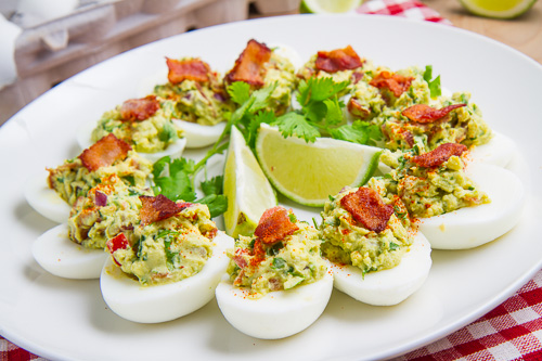 Bacon Guacamole Deviled Eggs Bacon Guacamole Deviled Eggs