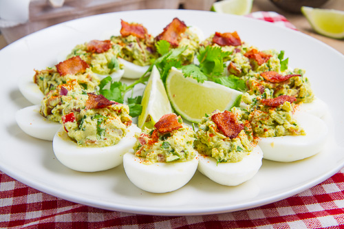 Bacon Guacamole Deviled Eggs Bacon Guacamole Deviled Eggs
