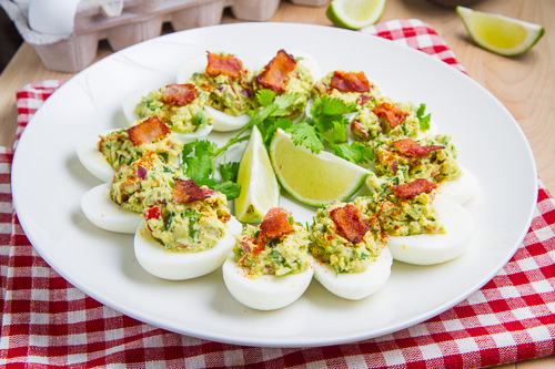 Bacon Guacamole Deviled Eggs Bacon Guacamole Deviled Eggs