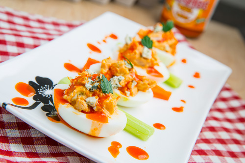 Buffalo Chicken Deviled Eggs Buffalo Chicken Deviled Eggs