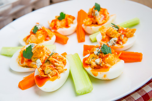 Buffalo Chicken Deviled Eggs Buffalo Chicken Deviled Eggs