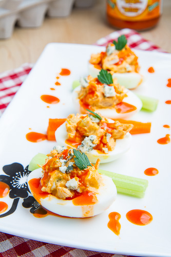 Buffalo Chicken Deviled Eggs Buffalo Chicken Deviled Eggs