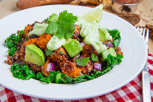 Chipotle Roast Sweet Potato and Black Bean Quinoa Salad Chipotle Roast Sweet Potato and Black Bean Quinoa Salad