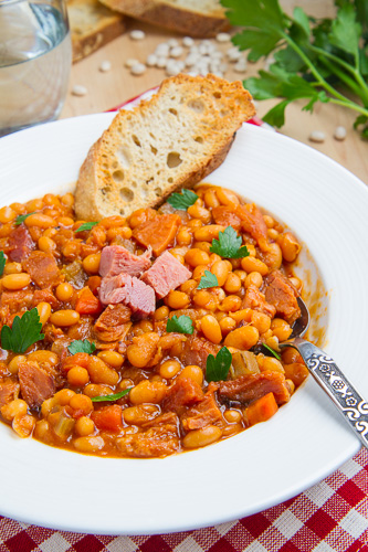 Maple, Bourbon Ham and Baked Bean Soup Maple, Bourbon Ham and Baked Bean Soup