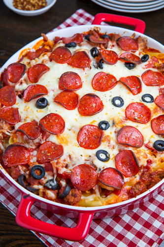 Pepperoni Pizza Casserole Pepperoni Pizza Casserole