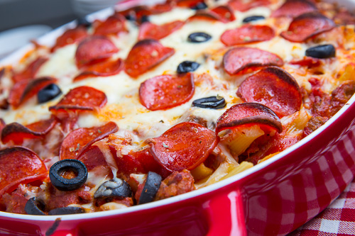 Pepperoni Pizza Casserole Pepperoni Pizza Casserole