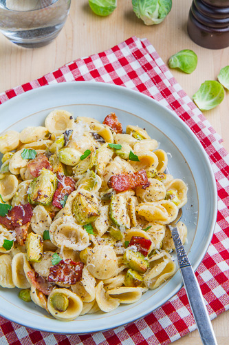 Roasted Brussels Sprout Carbonara Roasted Brussels Sprout Carbonara