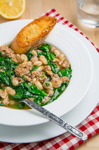 Spinach, White Bean and Turkey Sausage Soup Spinach, White Bean and Turkey Sausage Soup