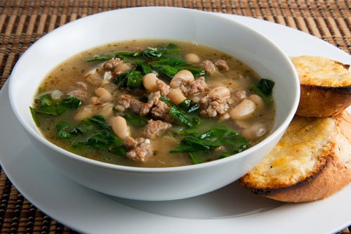 Spinach, White Bean and Turkey Sausage Soup Spinach, White Bean and Turkey Sausage Soup