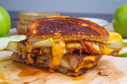 Caramel Apple Grilled Cheese Sandwich (with Bacon) Caramel Apple Grilled Cheese Sandwich (with Bacon)