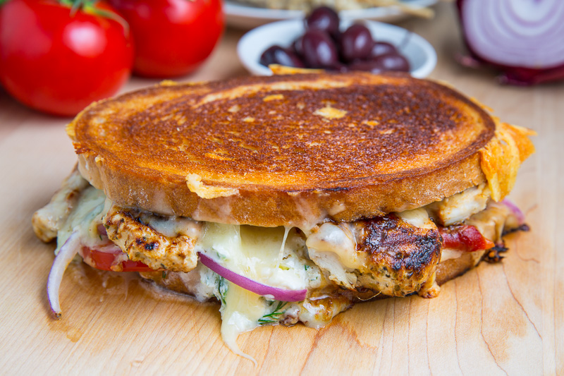 Chicken Gyros Grilled Cheese (aka The Gyro Melt) Chicken Gyros Grilled Cheese (aka The Gyro Melt)