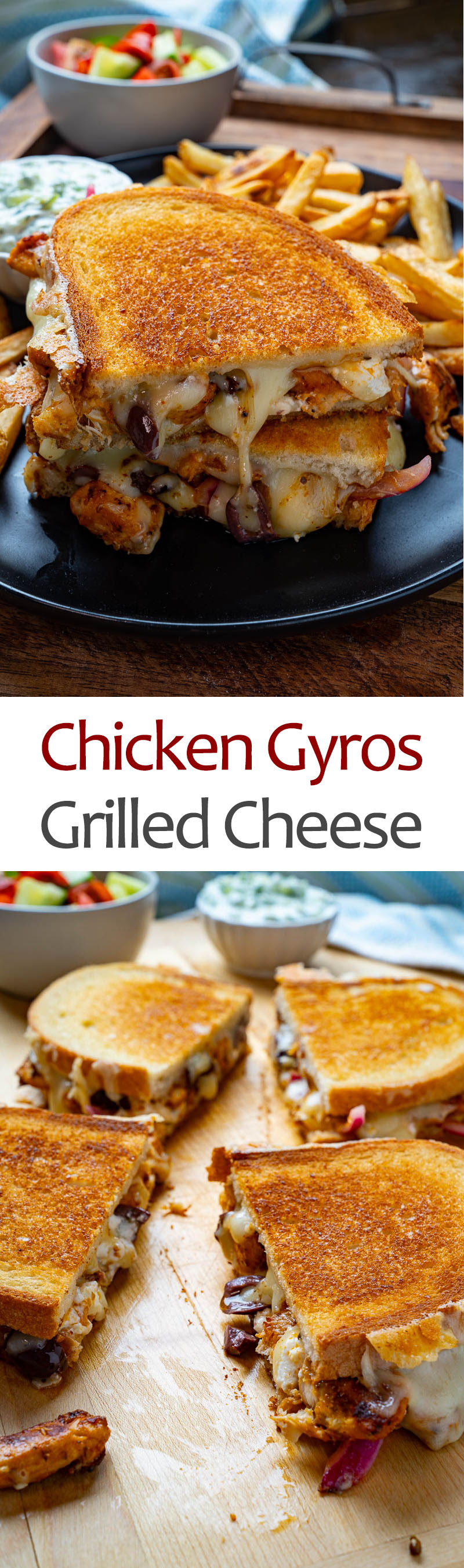 Chicken Gyros Grilled Cheese (aka The Gyro Melt) Chicken Gyros Grilled Cheese (aka The Gyro Melt)