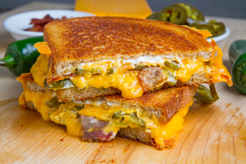Jalapeno Popper Grilled Cheese Sandwich Jalapeno Popper Grilled Cheese Sandwich