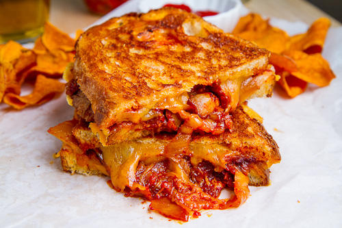 Kimchi and Bacon Grilled Cheese Sandwich Kimchi and Bacon Grilled Cheese Sandwich