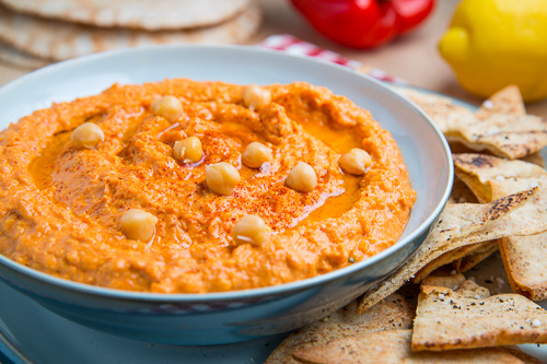 Roasted Red Pepper Hummus Roasted Red Pepper Hummus