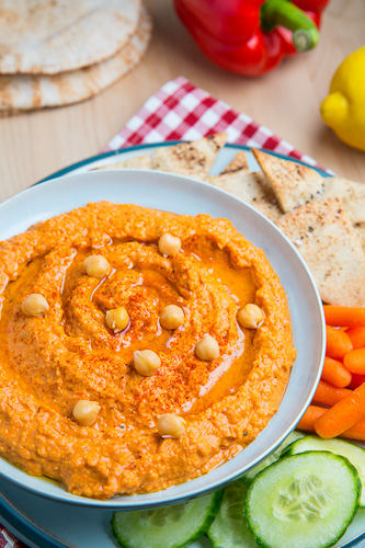 Roasted Red Pepper Hummus Roasted Red Pepper Hummus