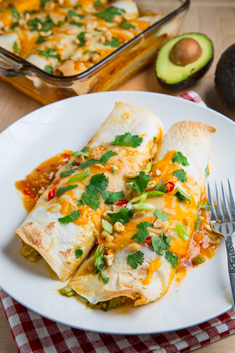 Sweet Chili Chicken and Avocado Enchiladas Sweet Chili Chicken and Avocado Enchiladas