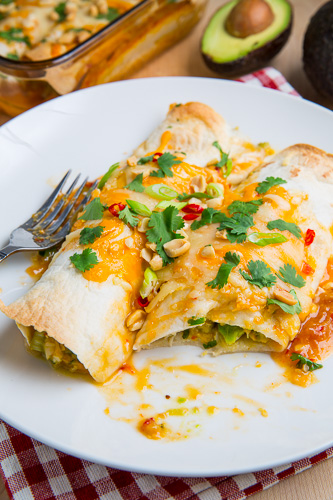 Sweet Chili Chicken and Avocado Enchiladas Sweet Chili Chicken and Avocado Enchiladas