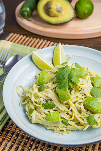 Avocado and Goat Cheese Alfredo Pasta Avocado and Goat Cheese Alfredo Pasta
